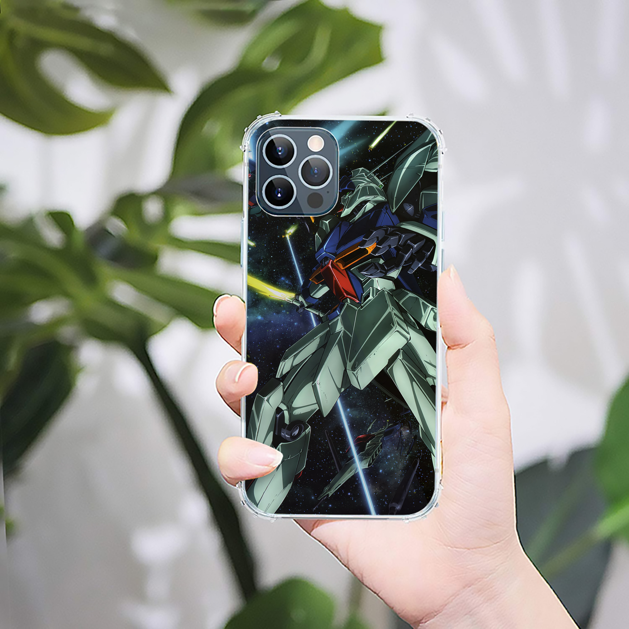 （画像用） 機動戦士ガンダム Mobile Suit Gundam 【iPhone 12シリーズ対応】透明スマホケース（クリアソフトケース）